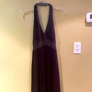 Velvet brown dress